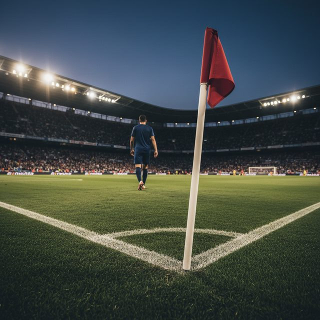 Bandera de córner en un estadio español — apuestas a córners en LaLiga